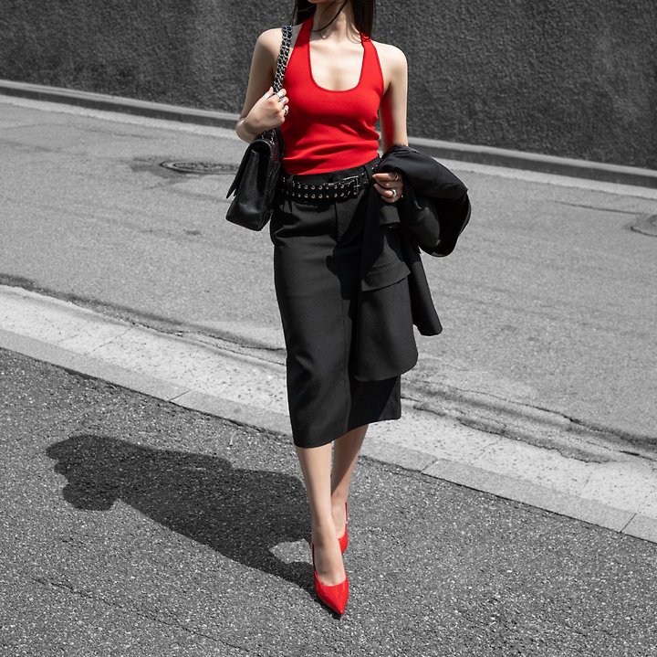 Paper Moon - Korean Women Fashion - #momslook - Summer Wool Pintuck Pencil Skirt - 3