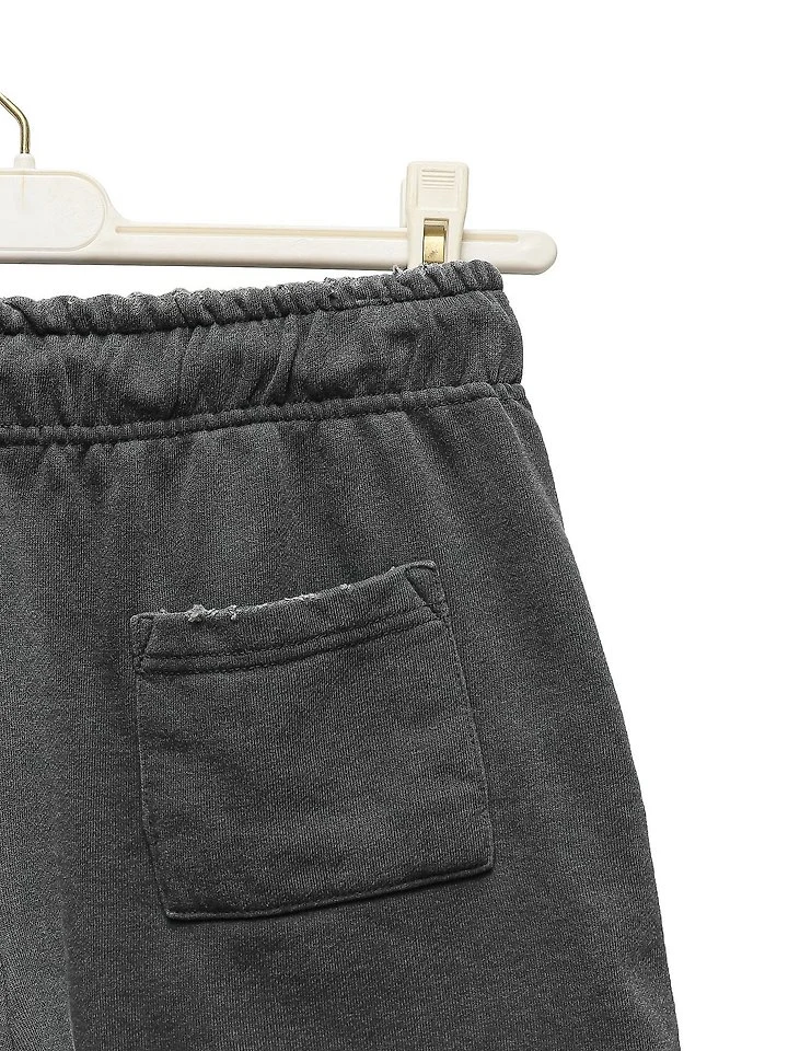 Paper Moon - Korean Women Fashion - #momslook - Pigment-Dyed Cotton Cut-Off Sweat Shorts - 12