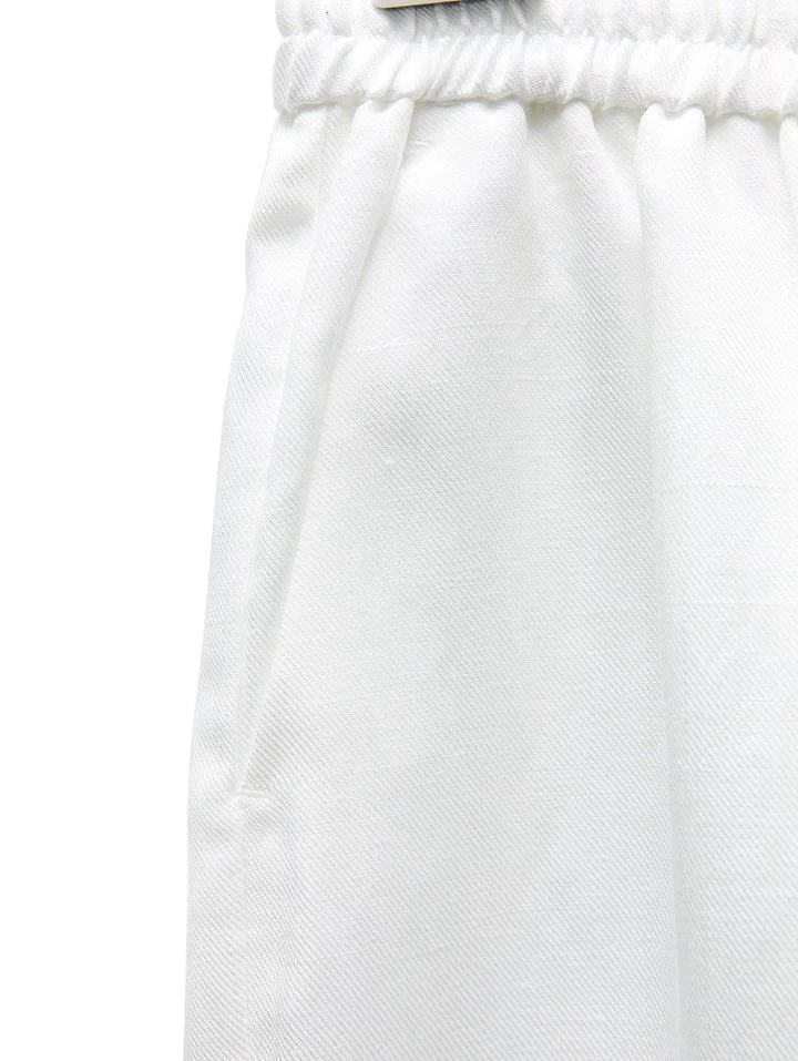 Paper Moon - Korean Women Fashion - #momslook - Linen Drawstring Trousers - 11