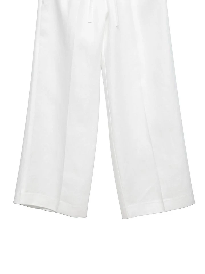 Paper Moon - Korean Women Fashion - #momslook - Linen Drawstring Trousers - 12
