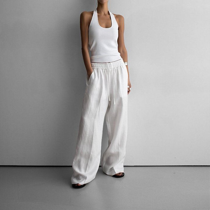 Paper Moon - Korean Women Fashion - #momslook - Classic Halter Neck Knit Top - 2