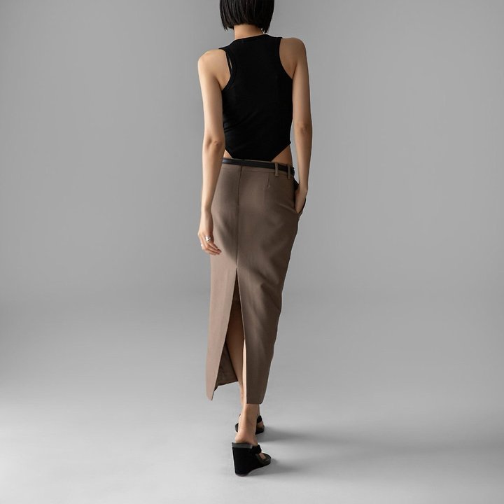 Paper Moon - Korean Women Fashion - #momslook - Classic Back-Slit Midi Pencil Skirt - 6