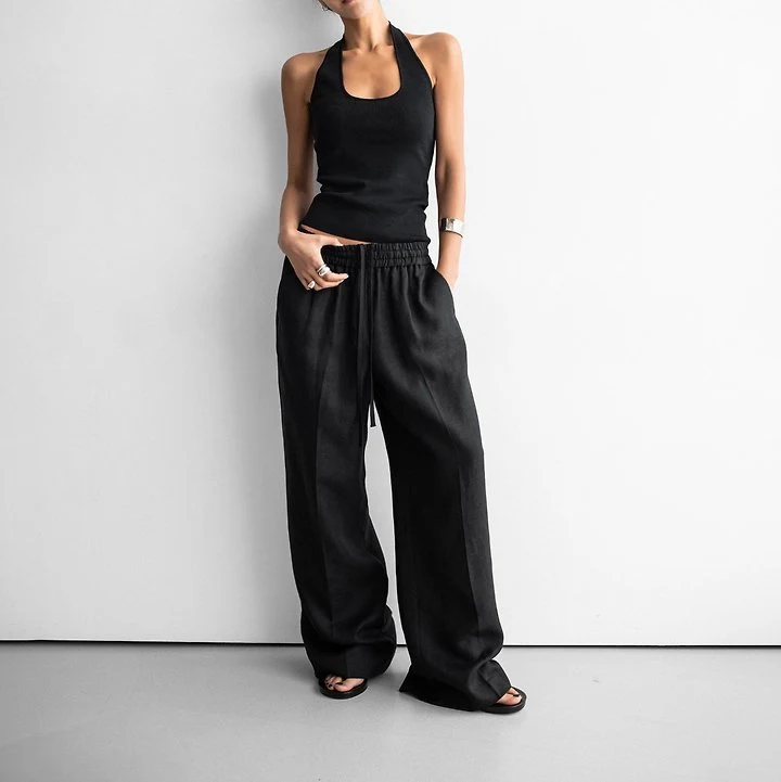 Paper Moon - Korean Women Fashion - #momslook - Classic Halter Neck Knit Top - 3