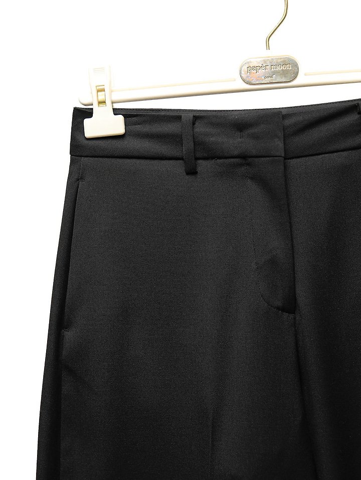 Paper Moon - Korean Women Fashion - #momslook - Wool Silk Low-Rise Trousers - 11