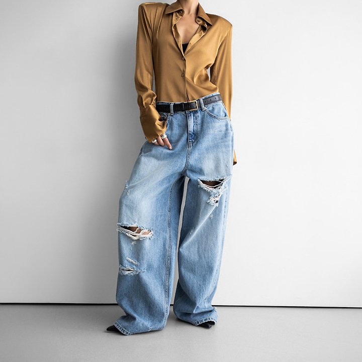 Paper Moon - Korean Women Fashion - #momslook - Classic Slim-Fit Satin Shirt - 6