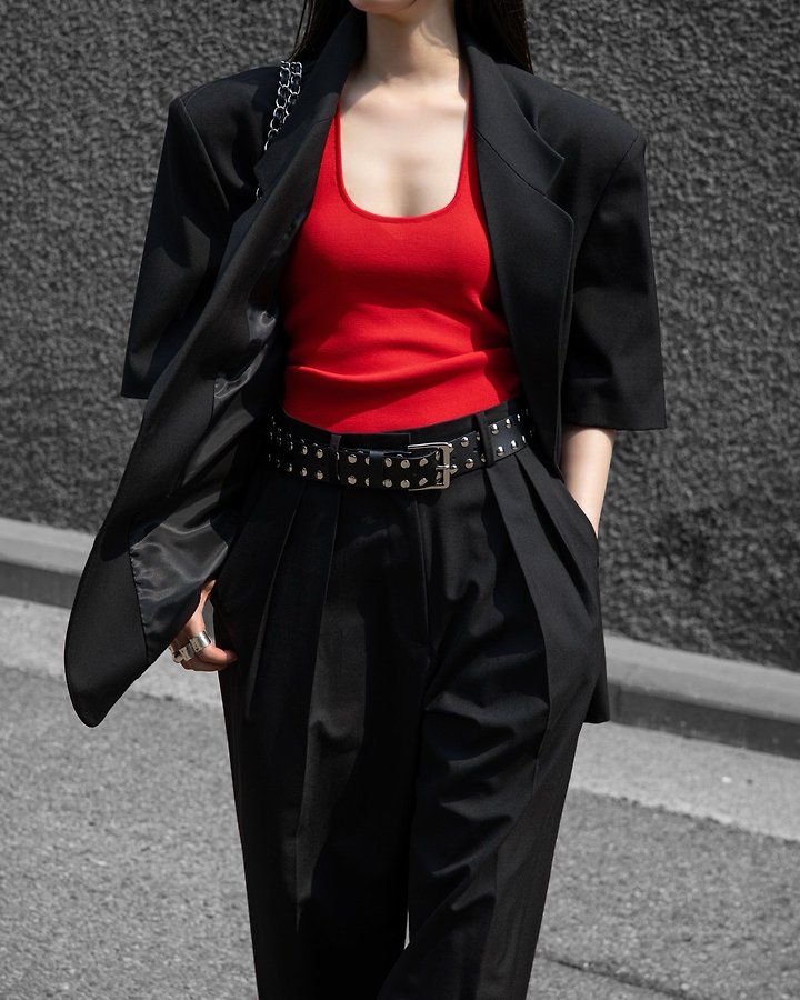 Paper Moon - Korean Women Fashion - #momslook - Summer Wool Low-Waist Trousers - 5