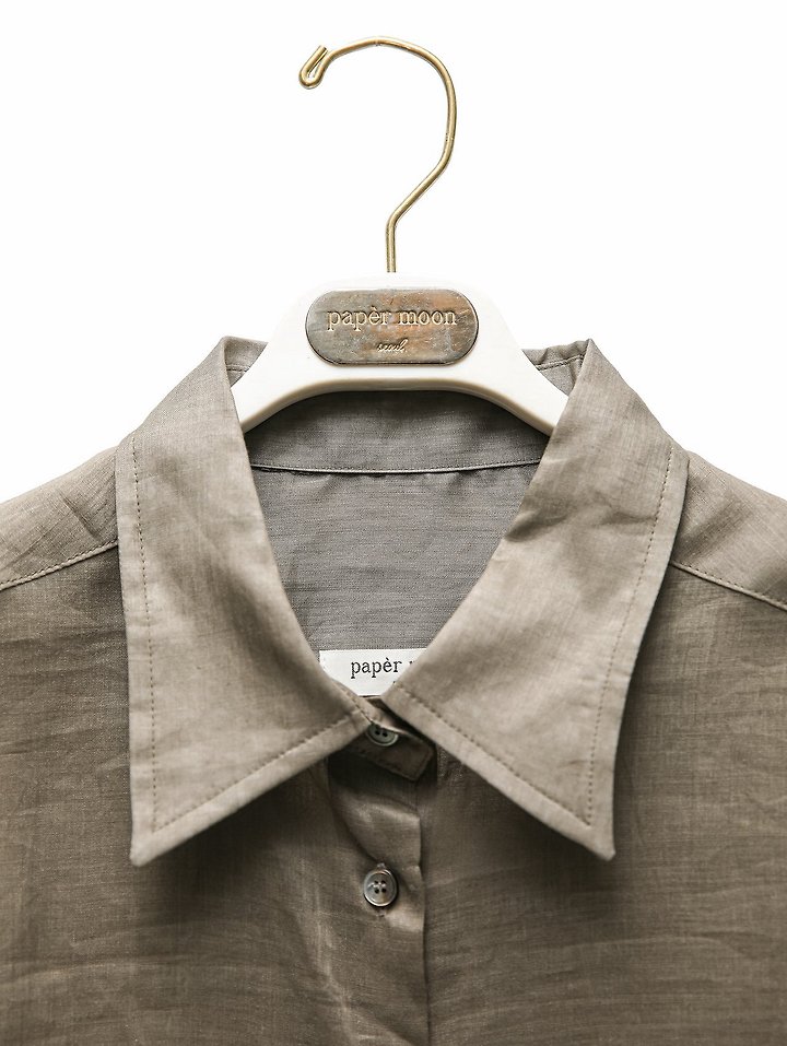 Paper Moon - Korean Women Fashion - #pursuepretty - Vivid Oversized Linen Button-Down Shirt - 6
