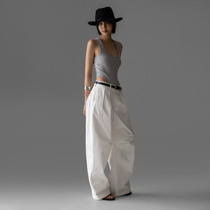 Paper Moon - Korean Women Fashion - #vintagekidsstyle - Essential Ribbed Sleeveless Bodysuit - 4