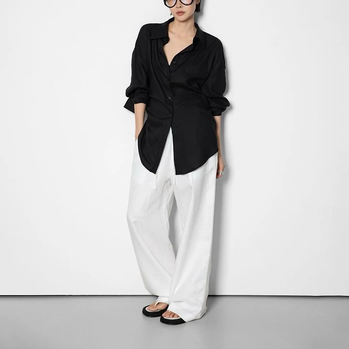 Paper Moon - Korean Women Fashion - #pursuepretty - Back Cut-Out Knot Shirt - 5
