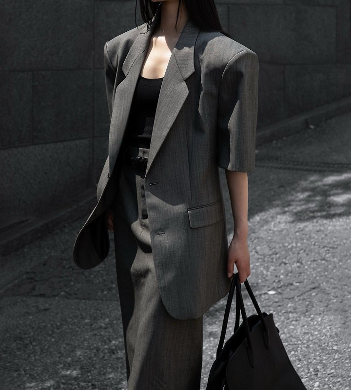 Paper Moon - Korean Women Fashion - #pursuepretty - Summer Wool Pintuck Pencil Skirt - 10