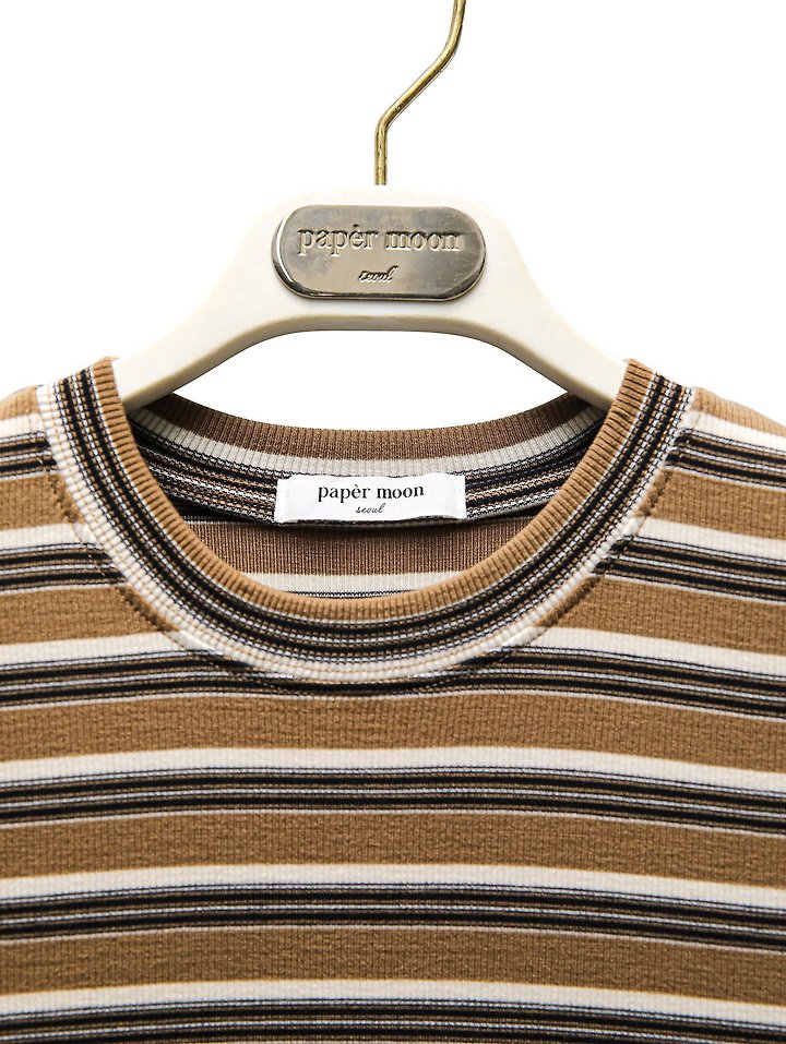 Paper Moon - Korean Women Fashion - #pursuepretty - Soft Ribbed Stripe Tee - 7