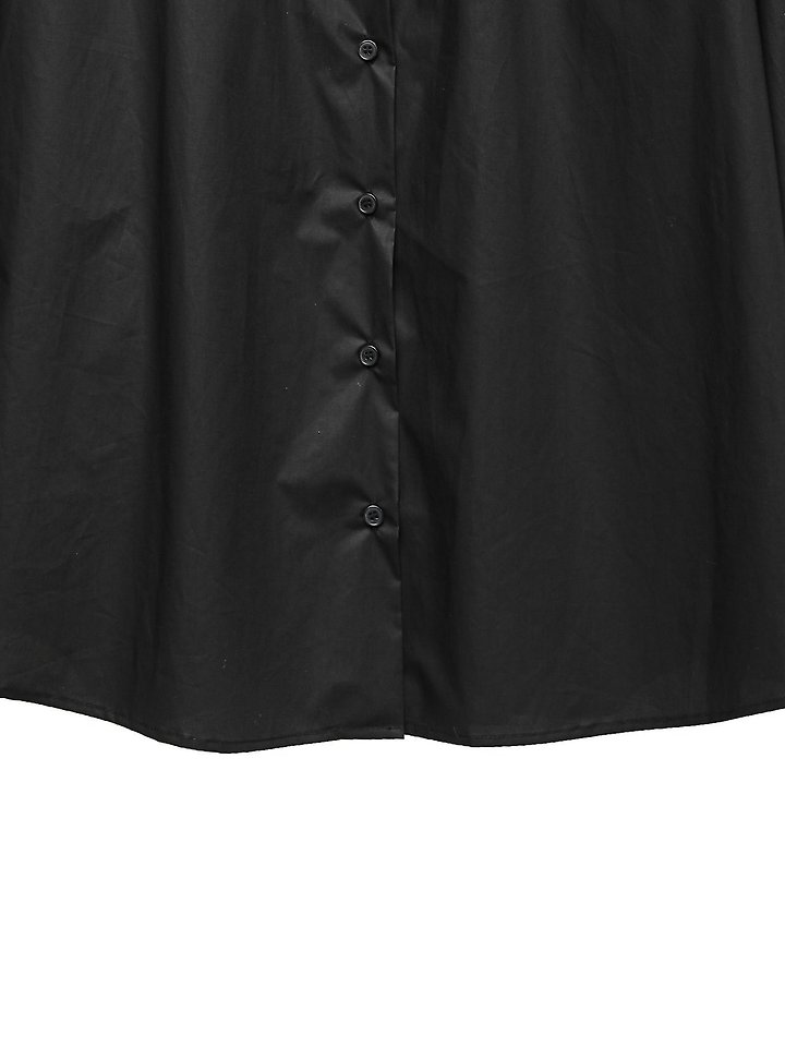 Paper Moon - Korean Women Fashion - #restrostyle - Low-Collar Paper Button-Down Shirt - 12