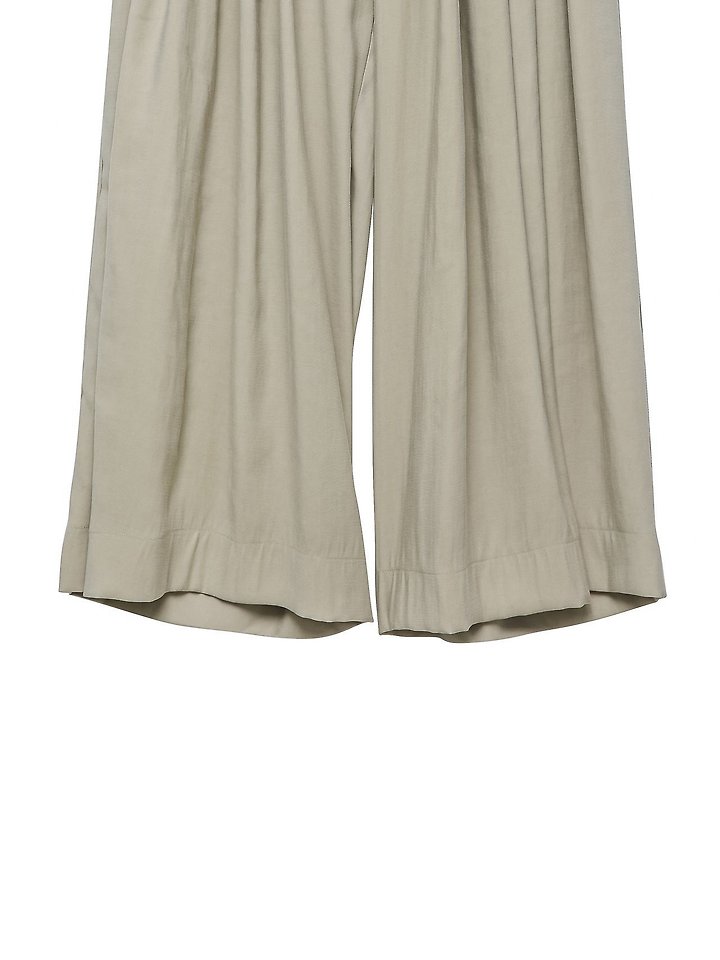 Paper Moon - Korean Women Fashion - #restrostyle - Bamboo Pleated Pintuck Wide Trousers - 12