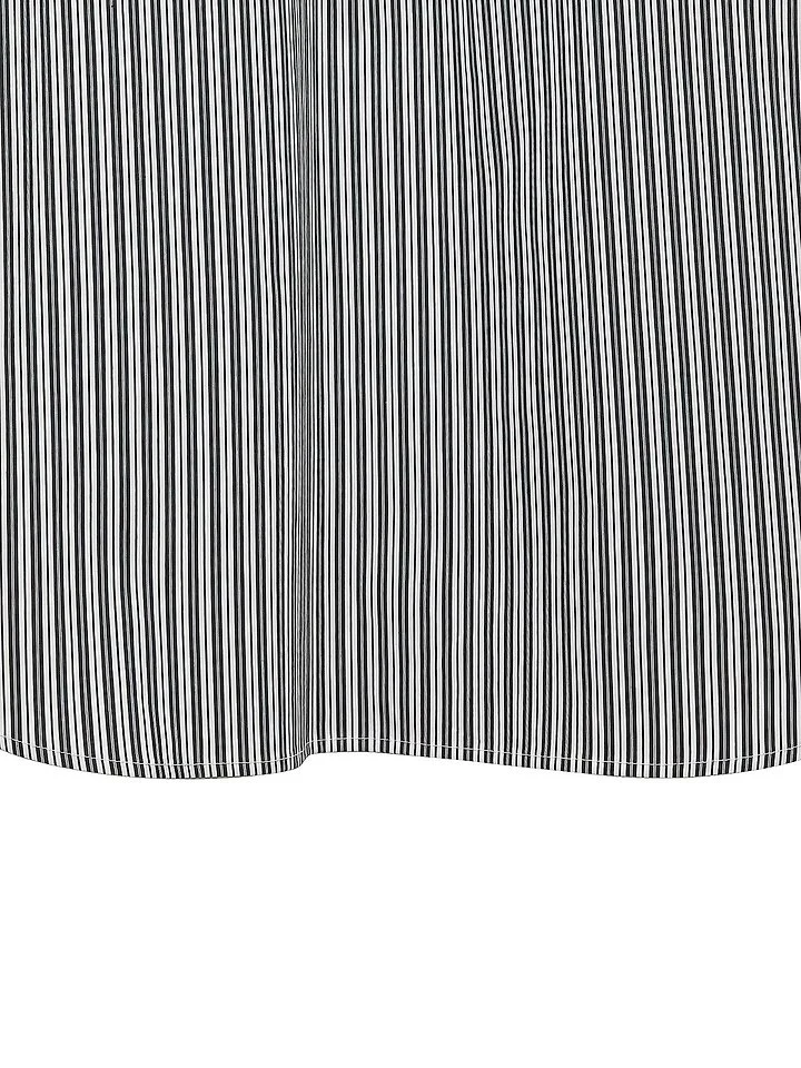 Paper Moon - Korean Women Fashion - #romanticstyle - Boyfriend-Fit Oversized Stripe Button-Down Shirt - 11