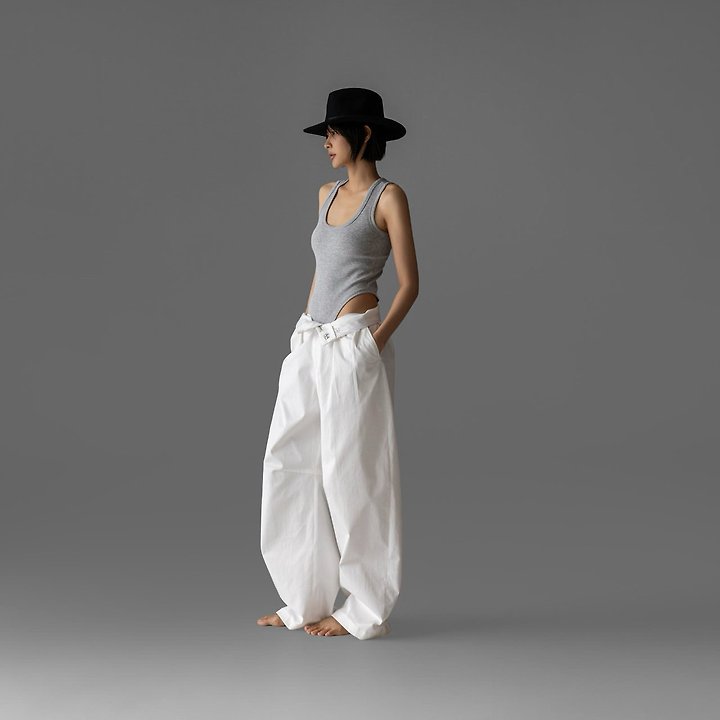 Paper Moon - Korean Women Fashion - #romanticstyle - Essential Ribbed Sleeveless Bodysuit - 6