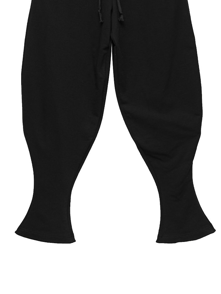 Paper Moon - Korean Women Fashion - #romanticstyle - Curved Balloon-Leg Jersey Pants - 10