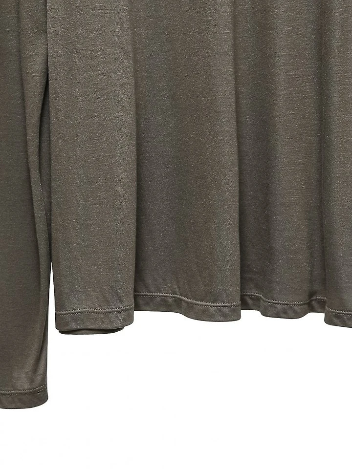 Paper Moon - Korean Women Fashion - #shopsmall - Classic Oversized Soft Modal Long-Sleeve Tee - 11