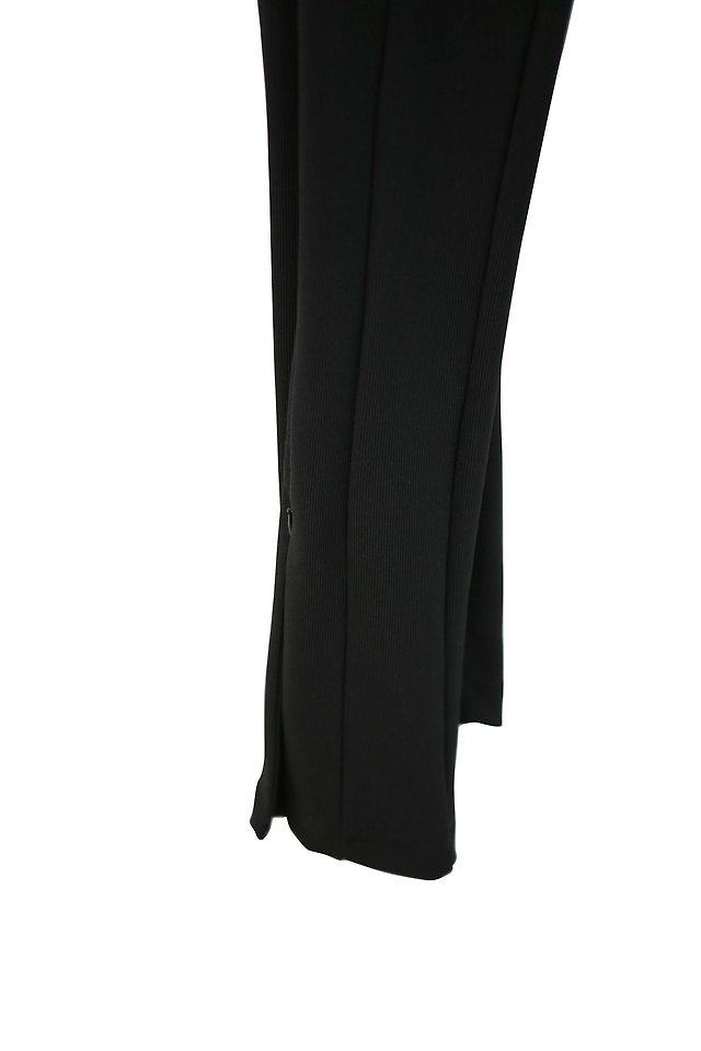 Paper Moon - Korean Women Fashion - #shopsmall - Ribbed Side-Slit Leggings - 10