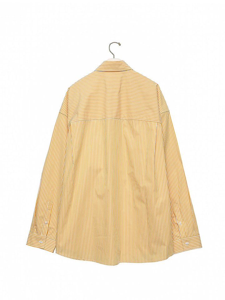 Paper Moon - Korean Women Fashion - #shopsmall - Lounge Stripe Button-Down Shirt - 7