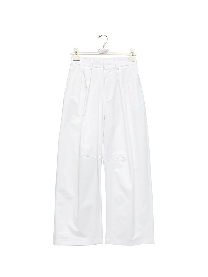 Paper Moon - Korean Women Fashion - #thatsdarling - Curved Volume Wide Chino Pants - 9