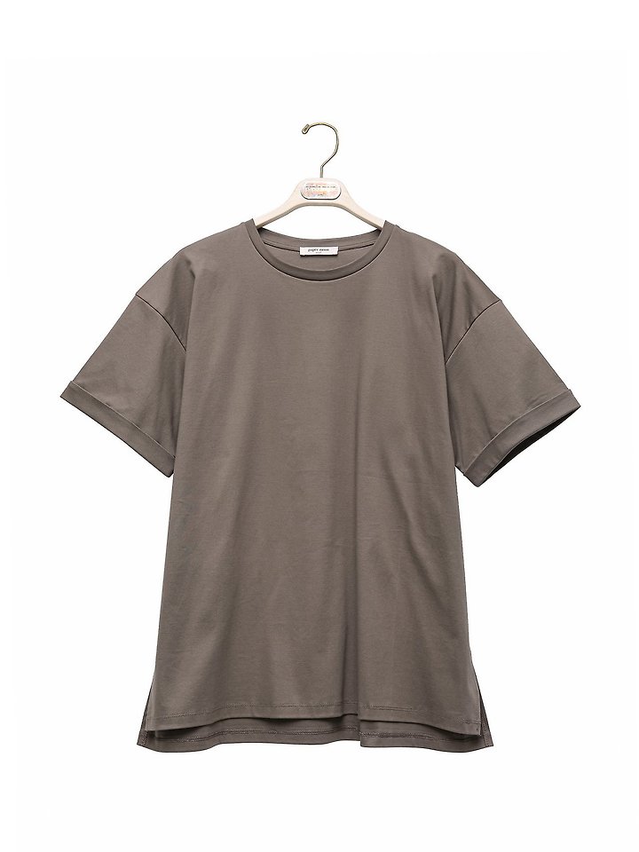 Paper Moon - Korean Women Fashion - #thatsdarling - Premium Cotton Roll-Up Tee - 7