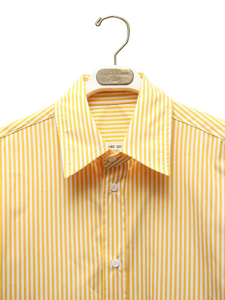 Paper Moon - Korean Women Fashion - #thatsdarling - Lounge Stripe Button-Down Shirt - 8