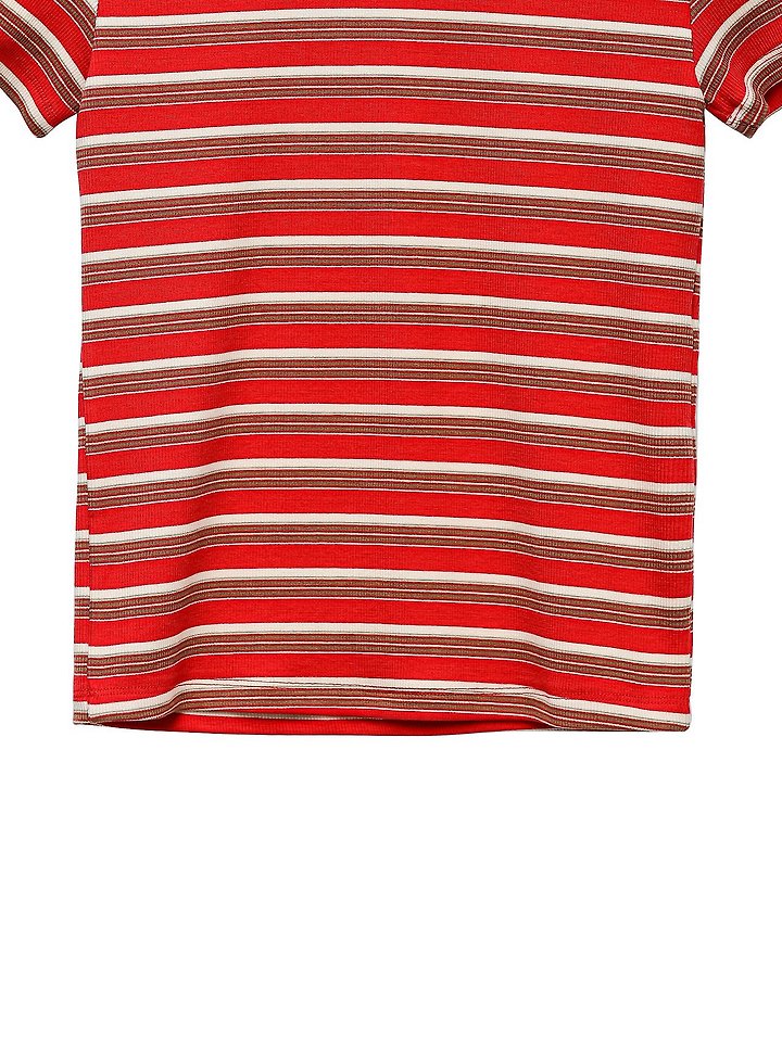 Paper Moon - Korean Women Fashion - #thelittlethings - Soft Ribbed Stripe Tee - 8