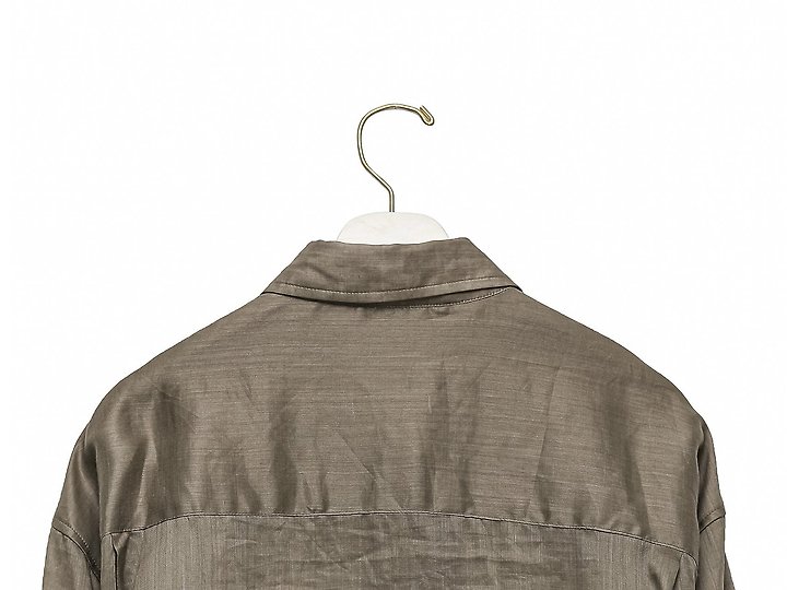 Paper Moon - Korean Women Fashion - #thelittlethings - Vivid Oversized Linen Button-Down Shirt - 11