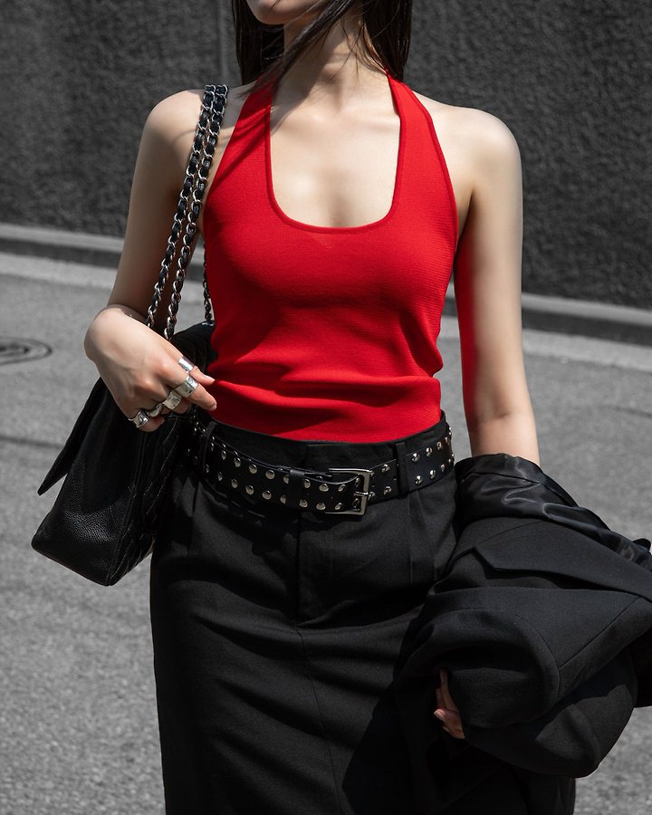 Paper Moon - Korean Women Fashion - #thelittlethings - Classic Halter Neck Knit Top