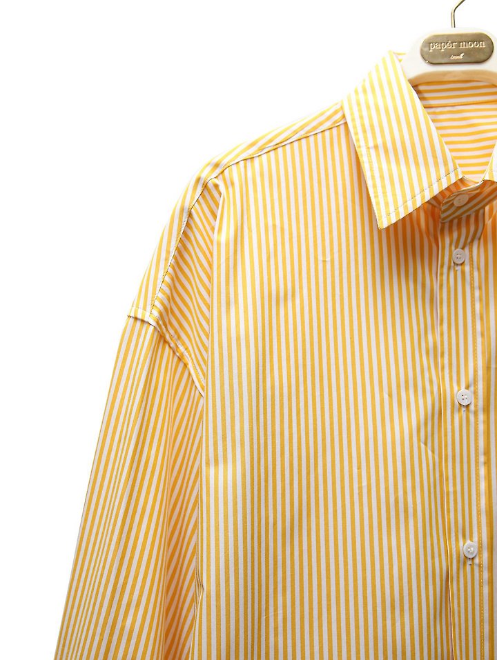 Paper Moon - Korean Women Fashion - #thelittlethings - Lounge Stripe Button-Down Shirt - 9