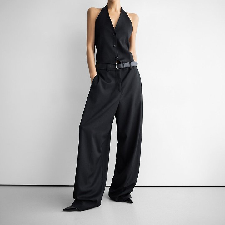Paper Moon - Korean Women Fashion - #thelittlethings - Back-Open Tailored Halter Neck Vest - 7