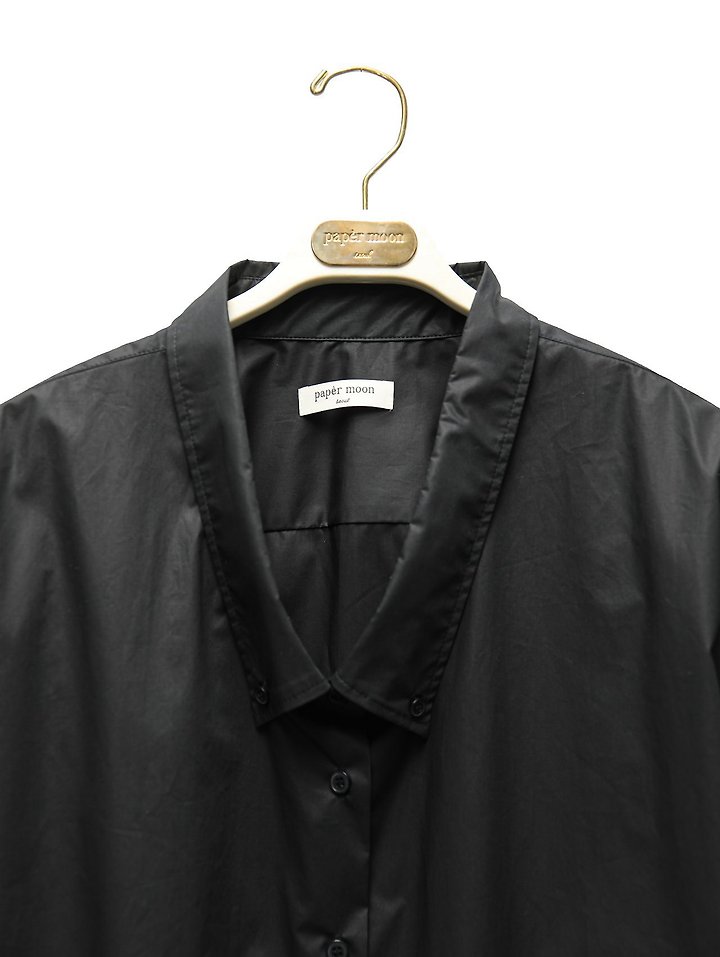 Paper Moon - Korean Women Fashion - #vintageinspired - Low-Collar Paper Button-Down Shirt - 9