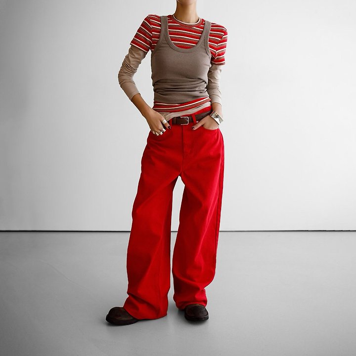 Paper Moon - Korean Women Fashion - #vintageinspired - Sleeveless Ribbed Jersey Tank Top - 2