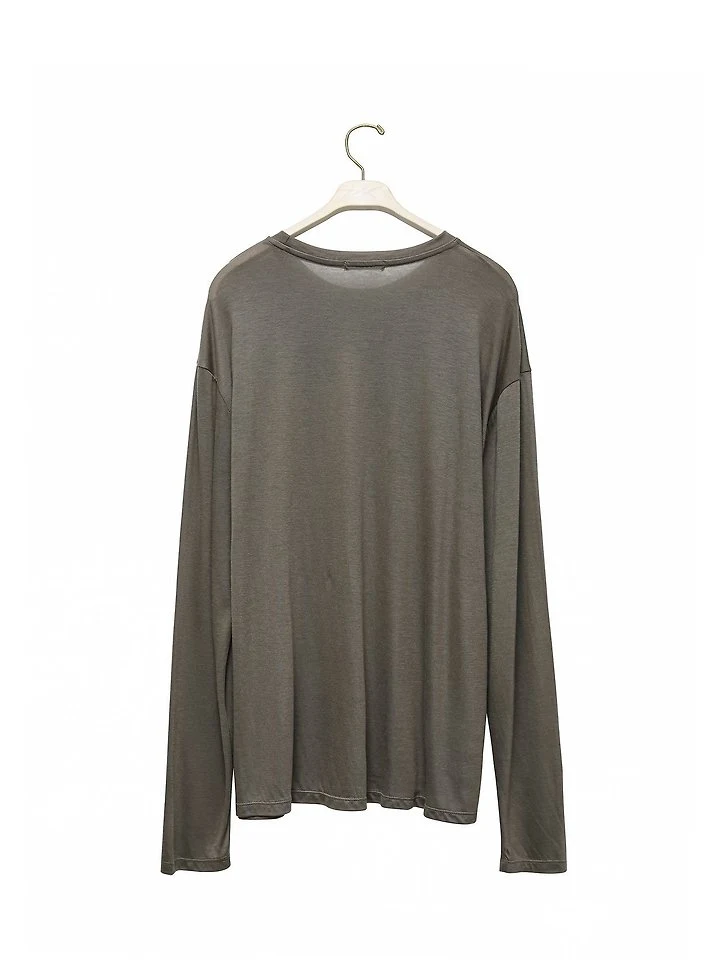 Paper Moon - Korean Women Fashion - #vintageinspired - Classic Oversized Soft Modal Long-Sleeve Tee - 6
