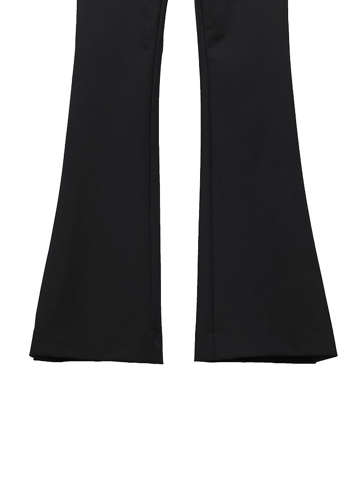 Paper Moon - Korean Women Fashion - #vintagekidsstyle - Side-Slit Maxi Flare Pants - 9