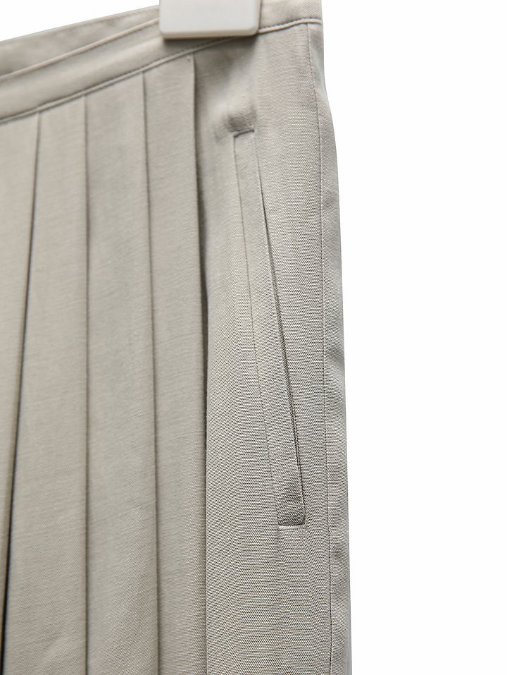 Paper Moon - Korean Women Fashion - #vintagekidsstyle - Bamboo Pleated Pintuck Wide Trousers - 10