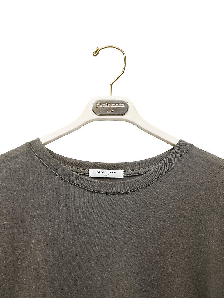 Paper Moon - Korean Women Fashion - #vintagekidsstyle - Classic Oversized Soft Modal Long-Sleeve Tee - 7