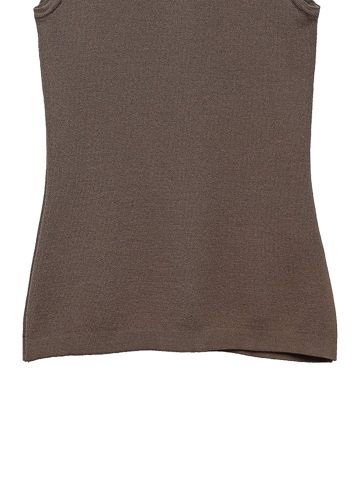 Paper Moon - Korean Women Fashion - #womensfashion - Classic Backless Detail Sleeveless Knit Top - 12