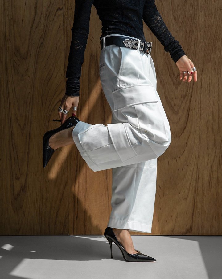 Paper Moon - Korean Women Fashion - #womensfashion - Structured Double Cargo Pants - 3