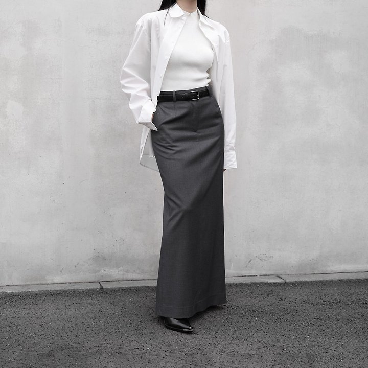 Paper Moon - Korean Women Fashion - #momslook - Classic Premium Cotton Button-Down Shirt - 4