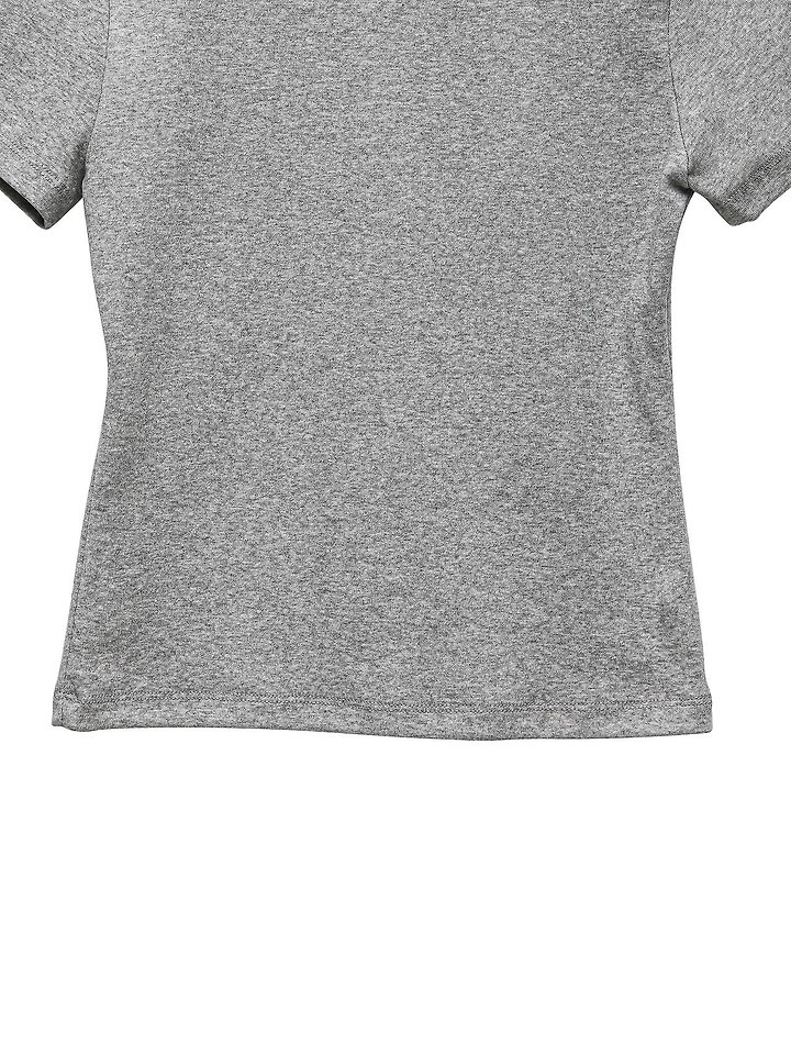Paper Moon - Korean Women Fashion - #womensfashion - Little Bunny Cropped Tee - 11
