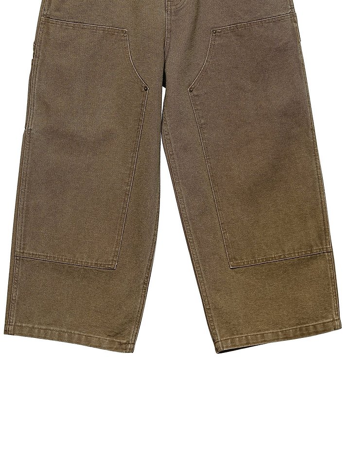 Paper Moon - Korean Women Fashion - #womensfashion - Vintage Ankle Carpenter Culotte Pants - 11