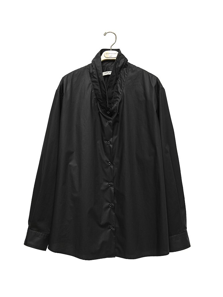 Paper Moon - Korean Women Fashion - #womensfashion - Low-Collar Paper Button-Down Shirt - 8