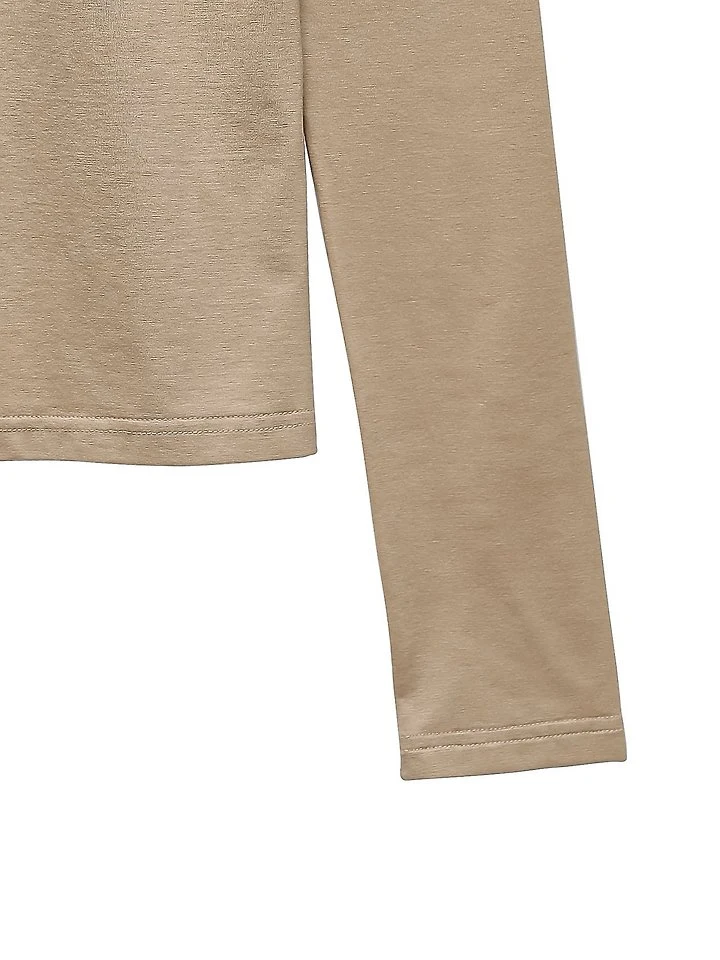 Paper Moon - Korean Women Fashion - #womensfashion - Classic Slim-Fit Tencel Crewneck Top - 10
