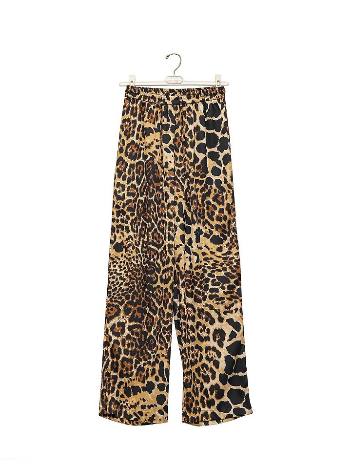 Paper Moon - Korean Women Fashion - #womensfashion - Satin Banded Wide Trousers - 5