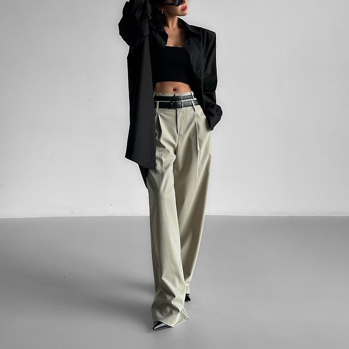 Paper Moon - Korean Women Fashion - #womensfashion - Maxi Oversized Padded-Shoulder Cotton Button-Down Shirt - 3