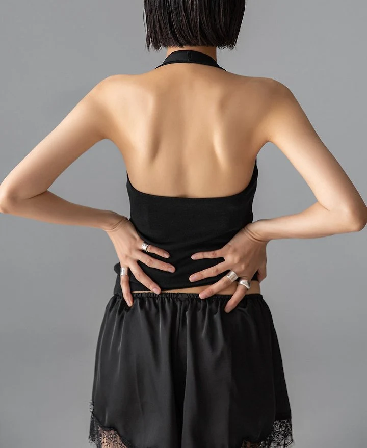 Paper Moon - Korean Women Fashion - #womensfashion - Satin Lace Shorts - 5