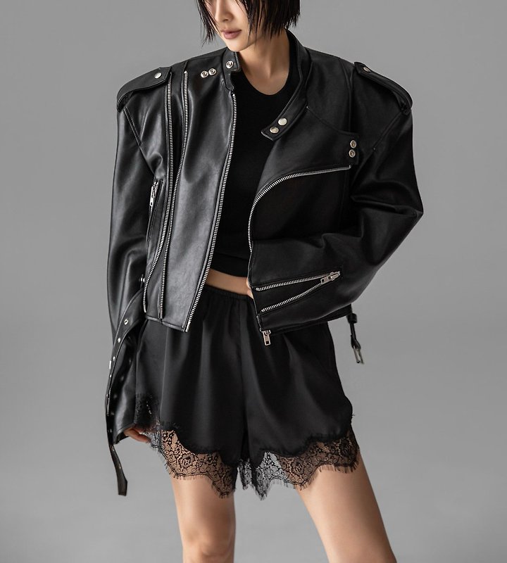 Paper Moon - Korean Women Fashion - #womensfashion - Satin Lace Shorts - 9