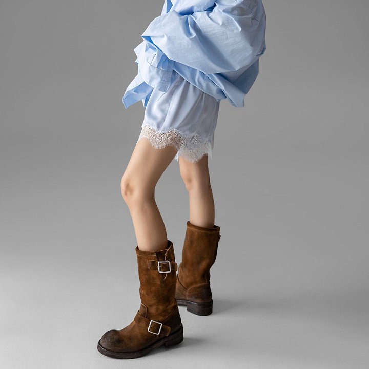 Paper Moon - Korean Women Fashion - #womensfashion - Satin Lace Shorts - 8