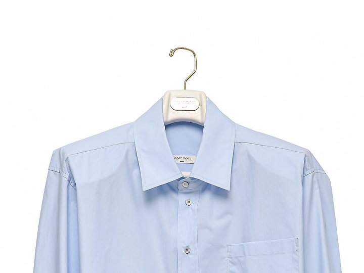 Paper Moon - Korean Women Fashion - #womensfashion - Maxi Oversized Padded-Shoulder Cotton Button-Down Shirt - 9